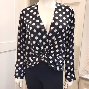 Heartloom polka dot top